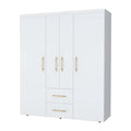White All In One 2 Door Armoire
