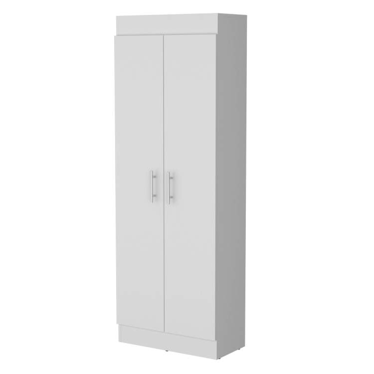 White 5 Shelf Storage Pantry Cabinet