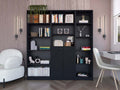 Wenge 3 Piece Living Room Set With 3 Bookcases