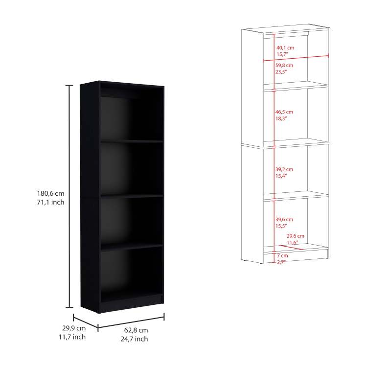 Wenge 3 Piece Living Room Set With 3 Bookcases