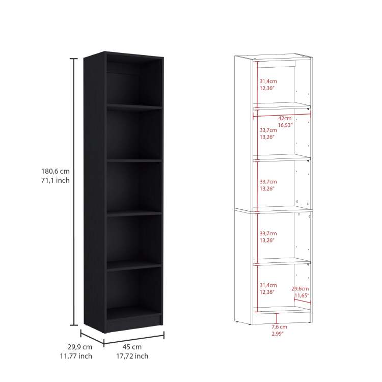 Wenge 3 Piece Living Room Set With 3 Bookcases