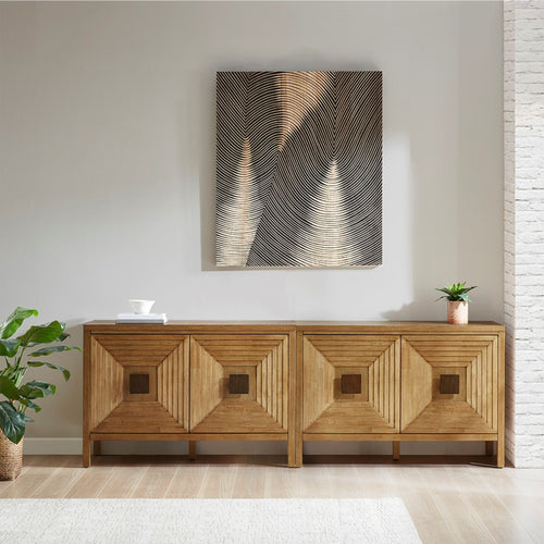 2 Door Accent Cabinet With Adjustable Shelves