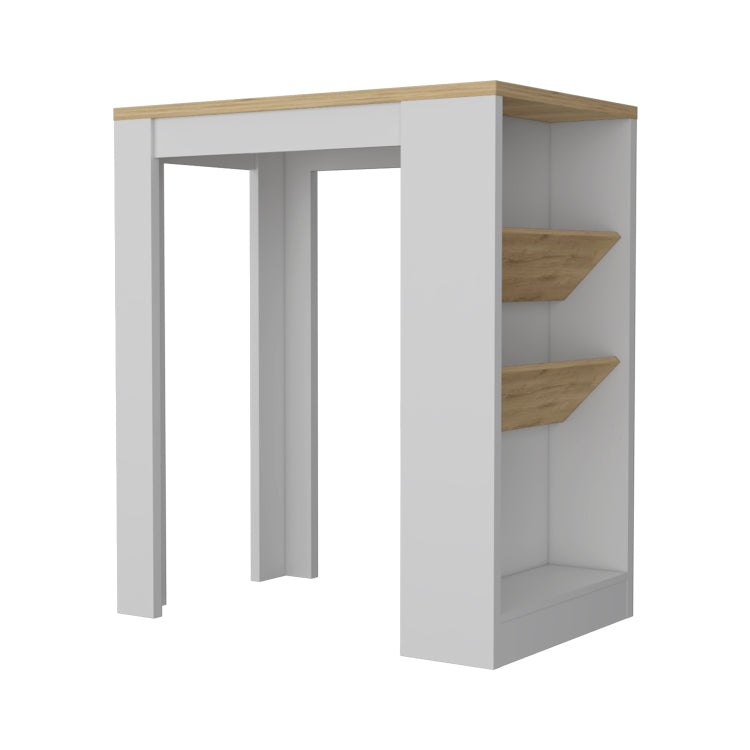 Cecil Kitchen Island, 3 Tier Shelf, Manufactured Wood Top