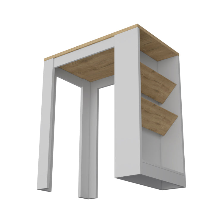Cecil Kitchen Island, 3 Tier Shelf, Manufactured Wood Top