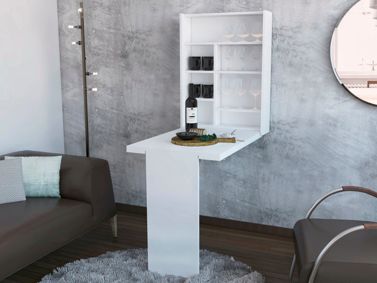 Dalton Foldable Table With Base And Shelves