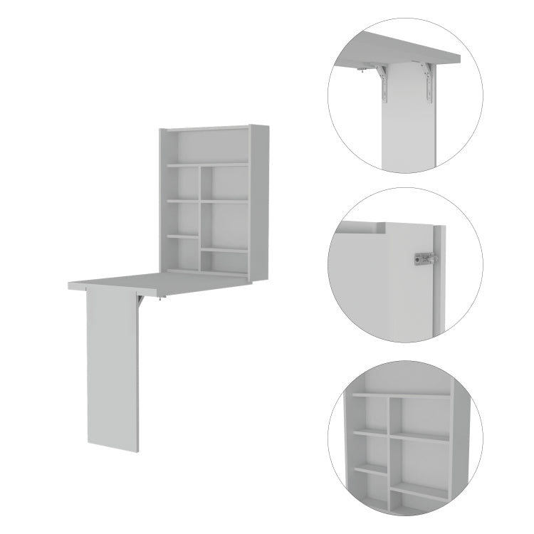 Dalton Foldable Table With Base And Shelves