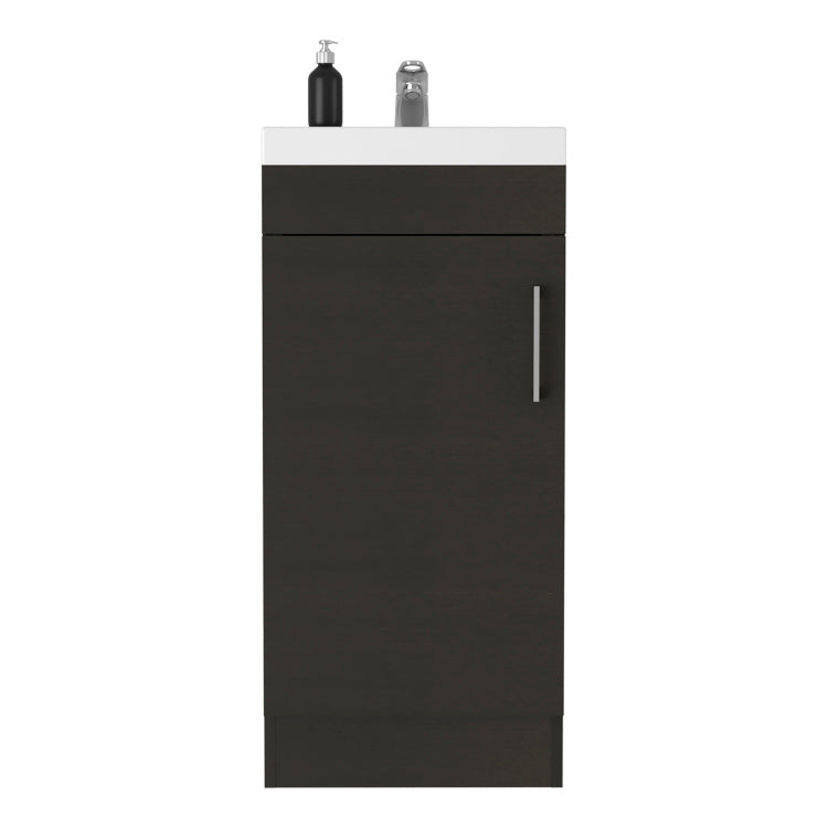 Sevilla Bathroom Vanity With Sink, Single Door Cabinet, Black