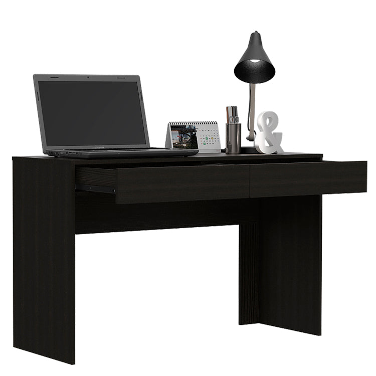 Computer Desk With Two Drawers Writing, Black