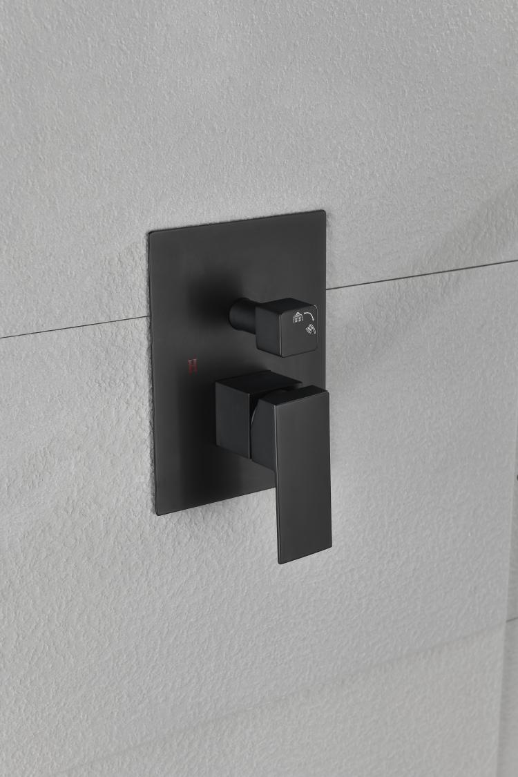 2 Way Outlet Function Solid Brass Shower Diverter Valve Mixer Rough In Shower Handle Valve Kit Replacement
