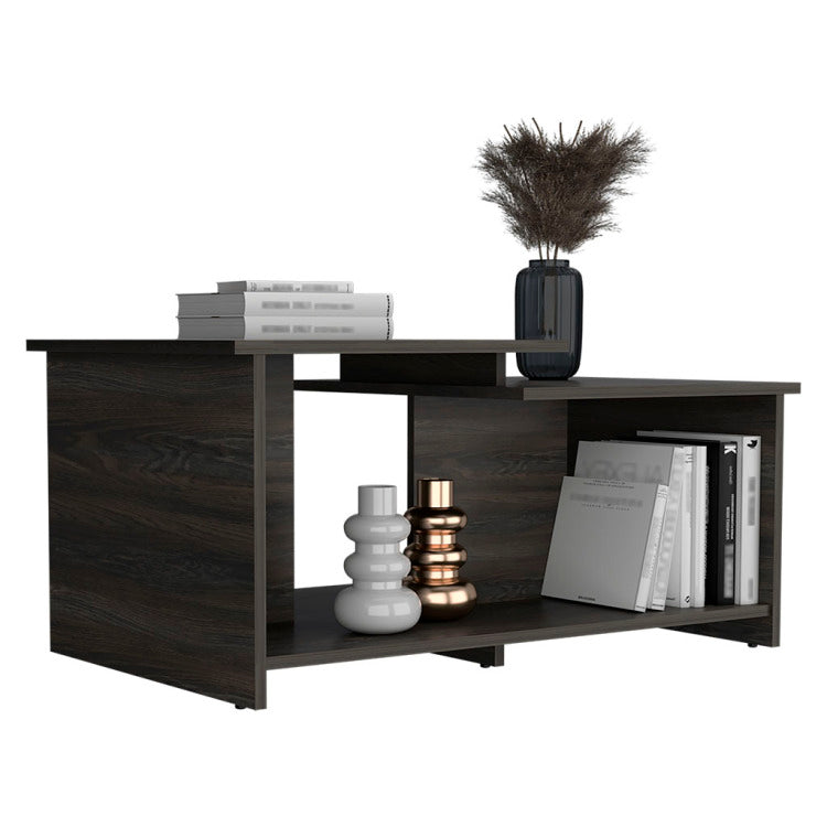 Wema 3 Coffee Table, Lower Open Shelf Espresso