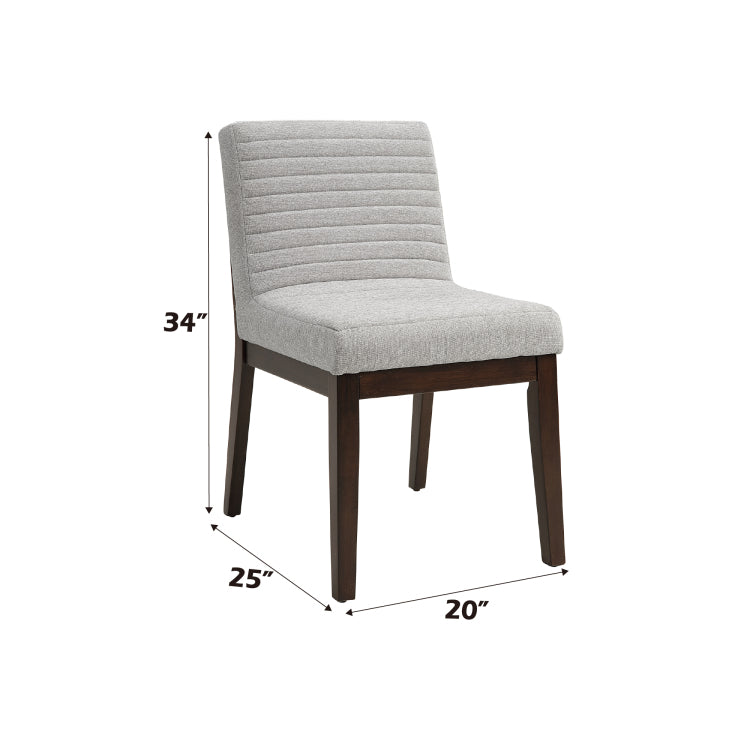 Edwyn Gray Linen Side Chair Set Of 2