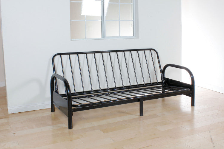 Alfonso Black Finish Adjustable Sofa Frame Cushion Not Included