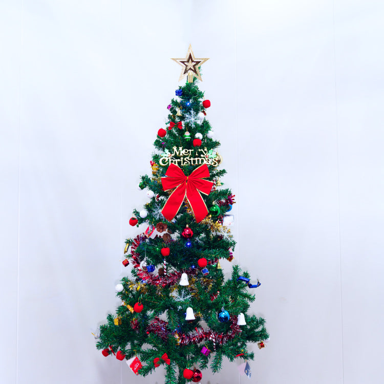 6Ft Artificial Christmas Tree With Led Energy Saving Lights, Including 195 Pendant Tree Skirts And Guardrails