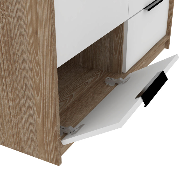 Marion Slide And Pull Dresser, Four Drawers