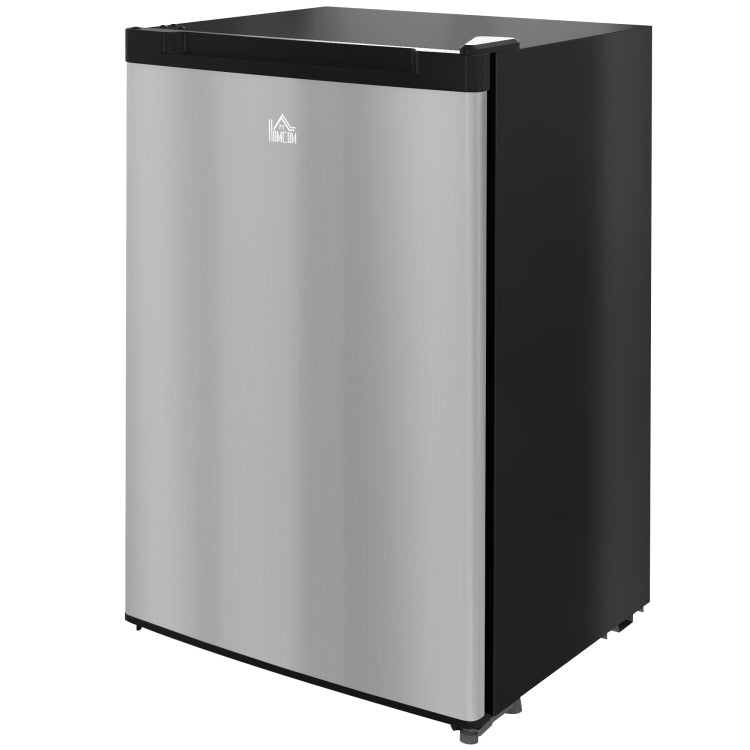 Homcom Upright Freezer, 3.0 Cubic Feet Compact Mini Freezer With Reversible Single Door And Adjustable Thermostat, Small Freezer For Home, Dorm, Apartment, Home Office, Silver