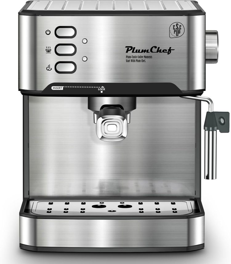 20 Bar Professional Espresso Machine With Milk Frother, Single & Double Shot, Ese Pod Compatible, Removable Water Tank For Cappuccino, Latte, & Macchiato Home Barista Edition