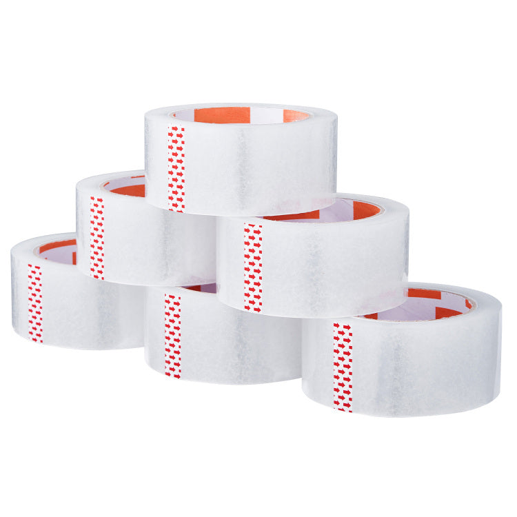 Clear Packing Tape 6 Rolls 65 Yards Clear Ping Tape With Dispenser 2.7 Mil