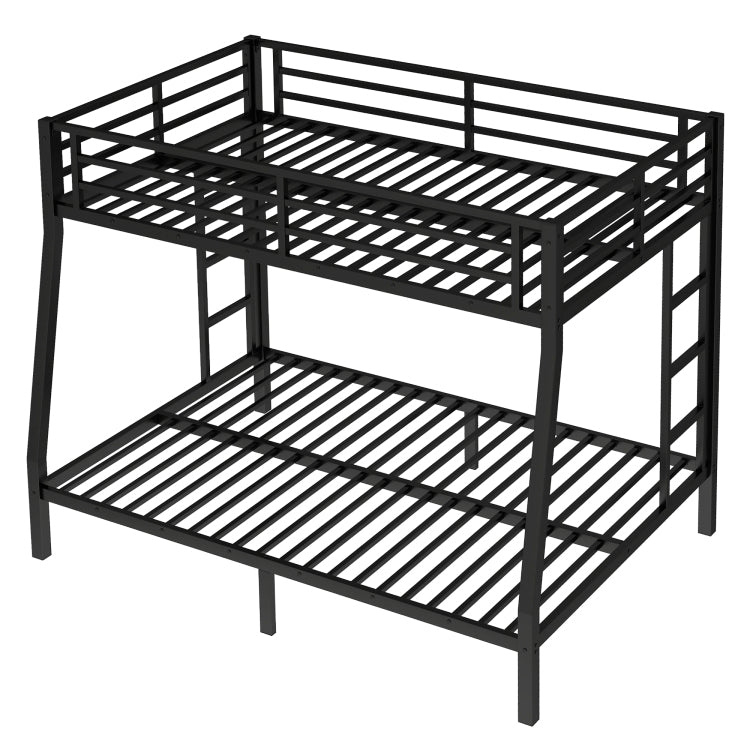 Metal Full Xl Over Queen Bunk Bed For Teens And Adults,Space Saving Noise Reduced No Box Spring Needed