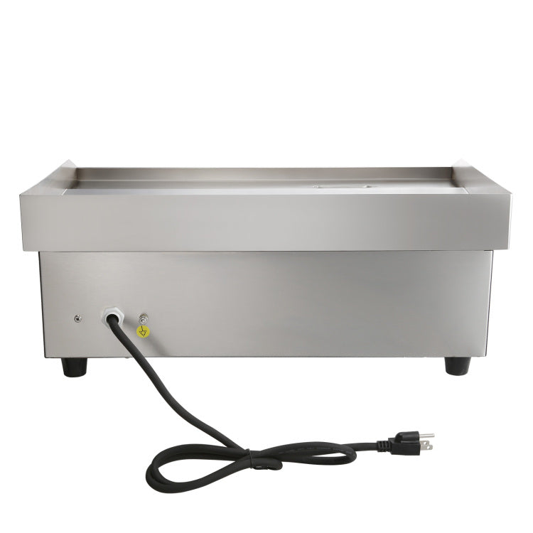 Commercial Electric Griddle, 21 X 11.8 Inch, 1750W, 122 570 F Adjustable Temp Control, Stainless Steel Countertop Flat Top Grill With 2 Spatulas, 2 Brushes And 4 Foot Pads, For Steak, Pancake