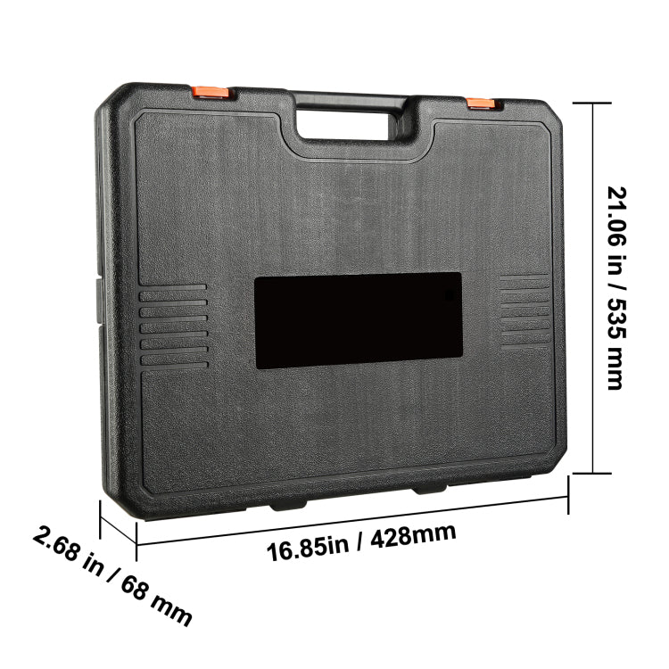 1 2" Drive Impact Socket Set, 65 Piece Socket Set Sae 3 8" To 1 1 4" And Metric 10 24Mm, 6 Point Cr V Alloy Steel For Auto Repair, Rugged Construction, Easy To Read Size Markings, Storage Case