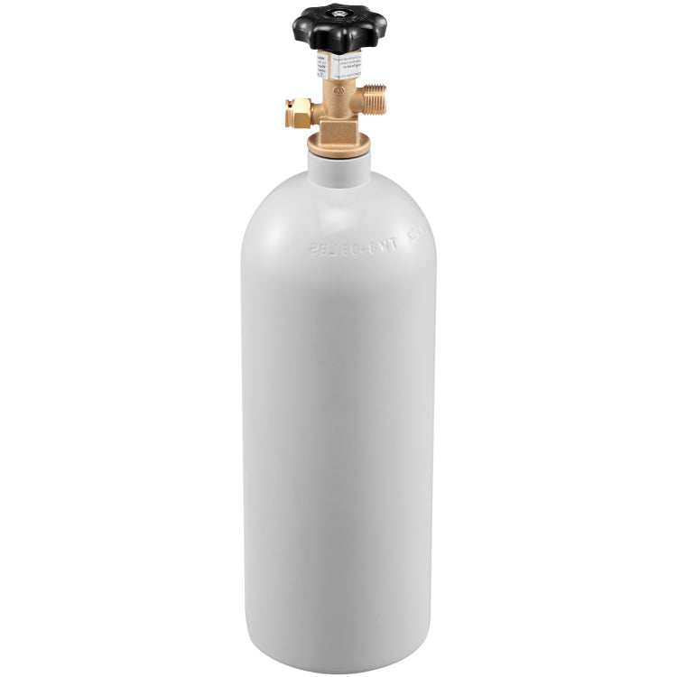 5 Lbs Co2 Tank Aluminum Gas Cylinder, Brand Co2 Cylinder With Gray Spray Coating, Co2 Tank With Cga320 Valve, For Draft Soda Beer