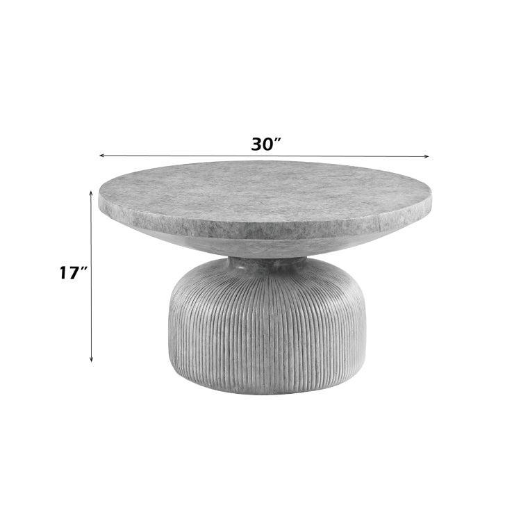 Laddie Weathered Gray Finish Coffee Table