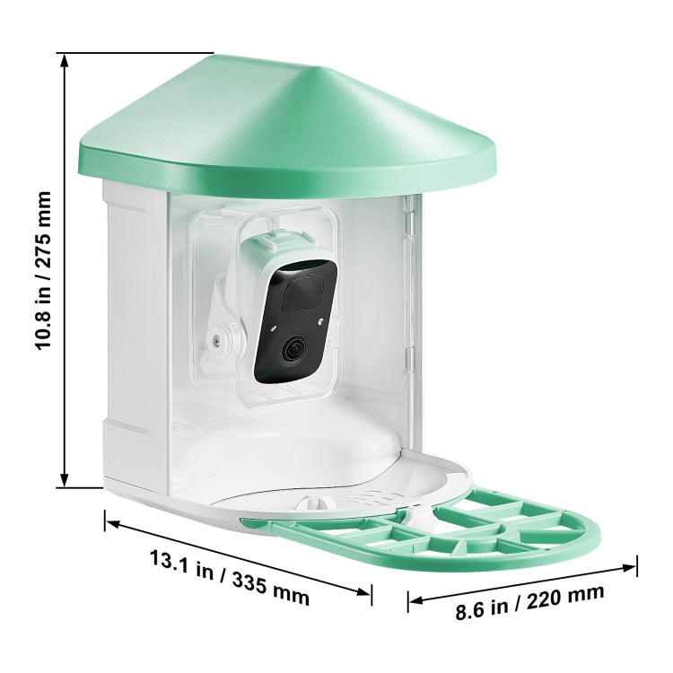 Smart Bird Feeder With Camera 2K Hd Ai Identify Bird Species Auto Capture