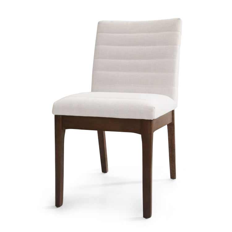 5 Pieces Upholstered Dining Set With Rubberwood Frame, Light Beige Walnut Black