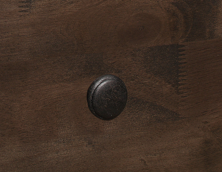 Brown 2 Drawer Nightstand
