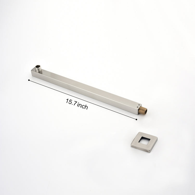 Shower Arm With Flange, 1 2 Npt Tapered Threads, Rain Shower Head Arm, Wall Mount Shower Extension Arm