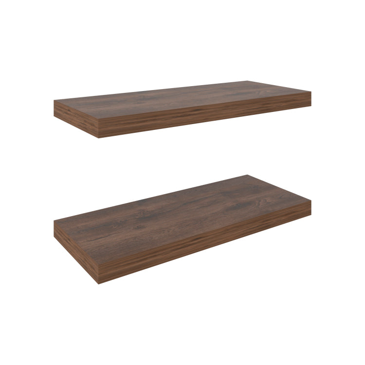 Ecco 31.5" Wide Floating Shelves Set Of 2, Shelves For Wall Decor For Bedroom, Bathroom Storage Shelves, Book Shelves For Living Room