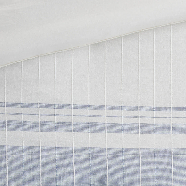 6 Piece Cotton Jacquard Oversized Comforter Set Full