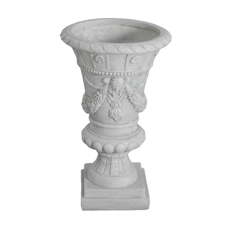 Mgo Garden Urn, Light Grey, 23.75'' H