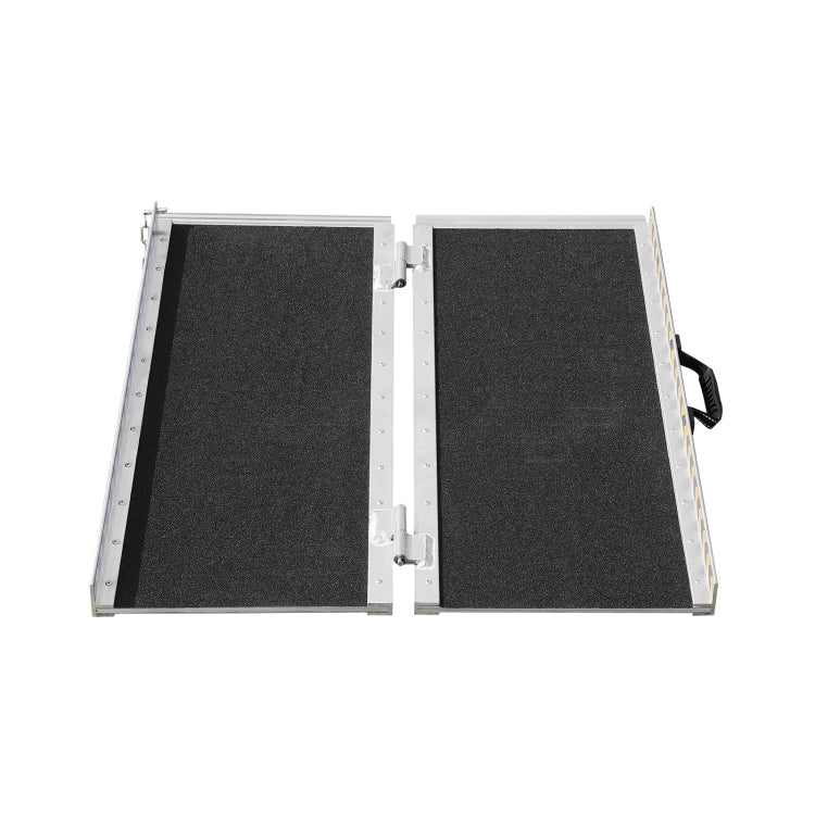 Portable Wheelchair Ramp, 6 Ft 800 Lbs Capacity, Non Slip Aluminum Folding Threshold Ramp, Foldable Mobility Scooter Ramp Wheel Chair Ramp, Handicap Ramp For Home Steps, Stairs, Doorways, Curbs