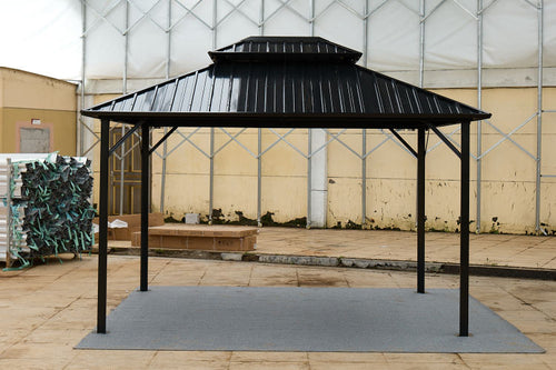 10*10 Color Steel Tile Double Roof Pavilion Gazebo