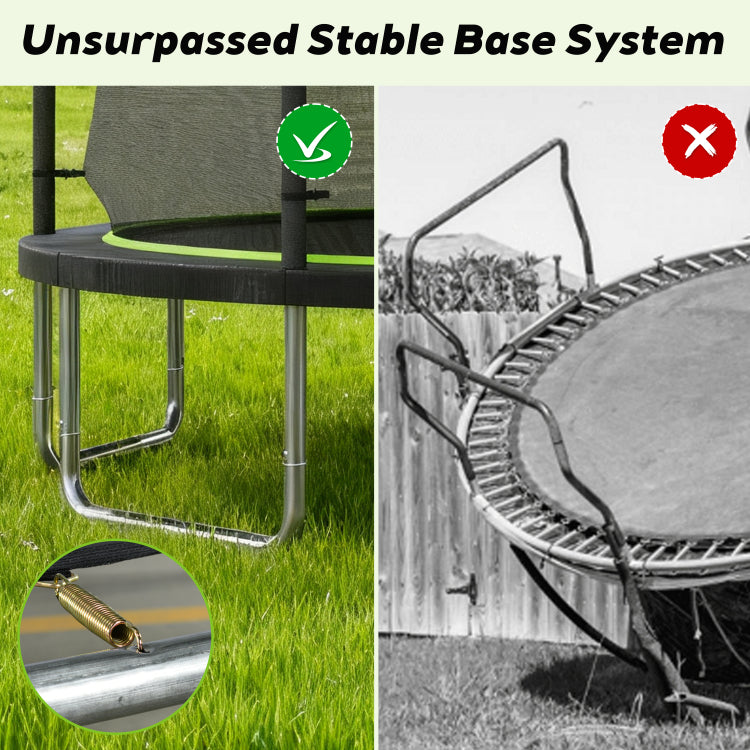 14Ft Trampoline With Ladder And Enclosure Net For Kids And Adults, Heavy Duty 14' Outdoor Trampoline For Backyard