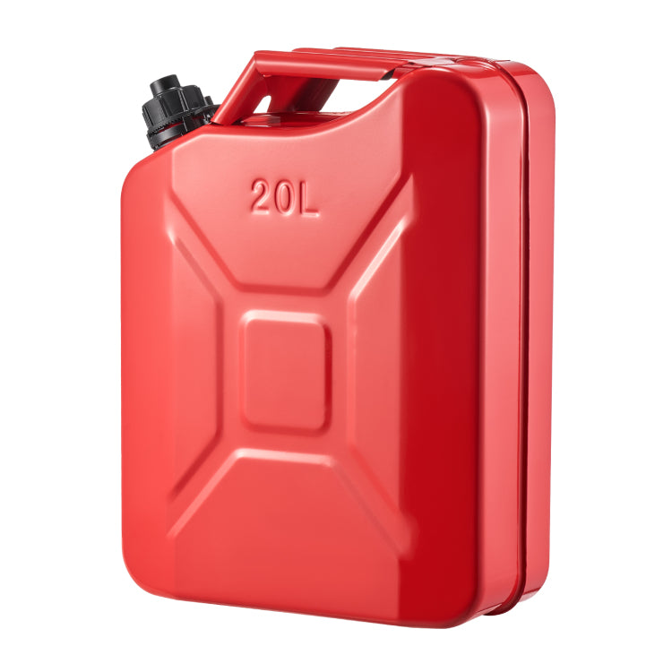 Metal Fuel Container, 5.3 Gallon, Fuel Jerry Can With Spout And Comfort Handle, 6 L Min Max Flow Rate, Leakproof & Corrosion Resistant Metal Gas Tank Most Cars Motorcycle Atv Utv, Red