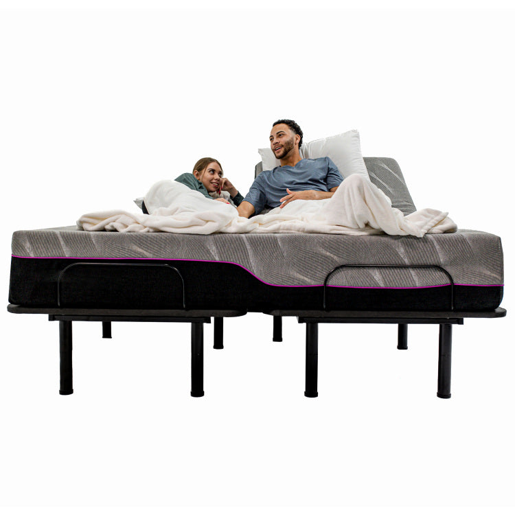 Re11 Inch Flex Top Memory Foam Mattress And Adjustable Base Bundle, King Size