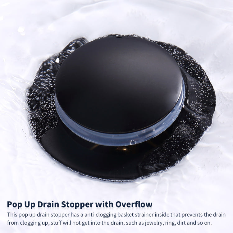 2 Handle Heavy Duty Bathroom Faucet With Drain And Supply Kits, Modern Style Lavatory Deck Mounted Faucet Matte Black 4001 Mb