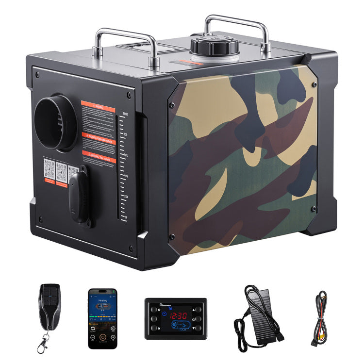 Diesel Heater Portable Diesel Air Heater 8Kw Dc 12V 24V Bluetooth 1.9 Gal