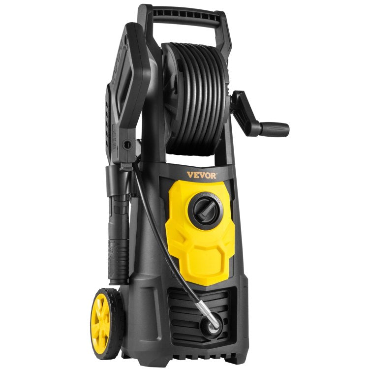Electric Pressure Washer, 2000 Psi, Max 1.65 Gpm Power Washer W 30 Ft Hose & Reel, 5 Quick Connect Nozzles, Foam Cannon, Portable To Clean Patios, Cars, Fences, Driveways, Etl Listed