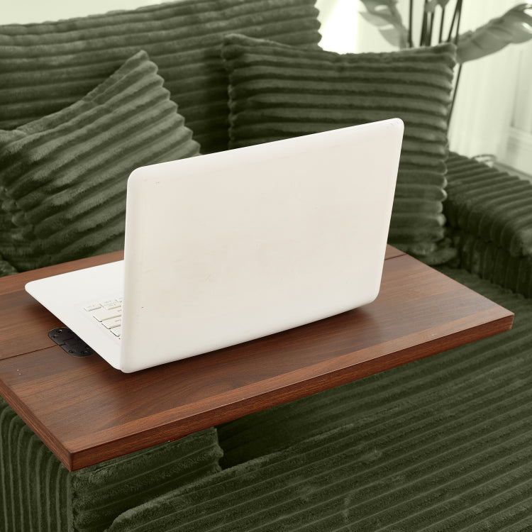 Fluffy Corduroy Storage Armrest Sofa,Single Versatile Seat With Ottoman,Cup Holder,Bluetooth Speaker,Usb Ports,180 Rotating Table Board,For Living Room,Bedroom And Apartment
