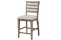 Counter Side Dining Stool W Ladder Back Set Of 2