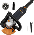 5 Inch Concrete Surfacing Grinder, 1500W 14A Motor, 7 Adjustable Speed Angle Grinder Kit With Diamond Disc, Removable Guard, Concrete Sander For Polishing And Grinder Stone Cement Marble Granite