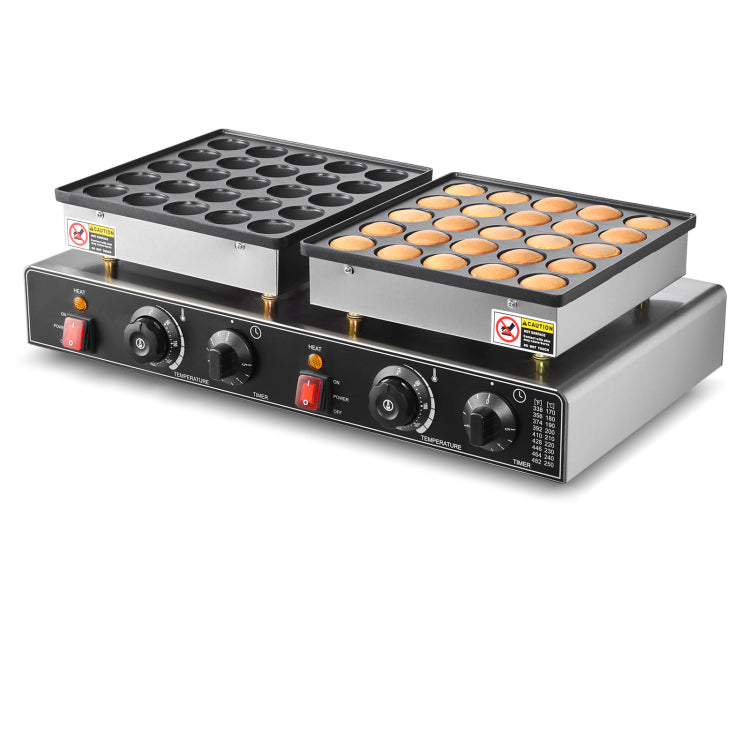 50Pcs Mini Dutch Pancake Maker Commercial Dorayaki Baker Non Stick 1800W