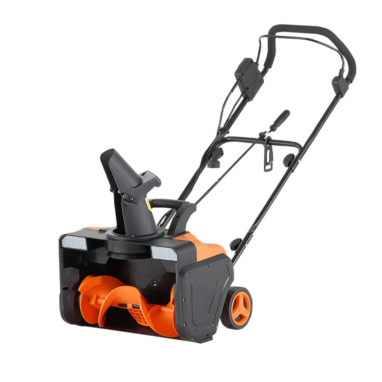 Electric Snow Blower, 20 Inch 15A Corded Snow Thrower With Dual Led Headlights & 180 Rotating Chute, 25Ft Throwing Distance, 12" Depth Clearing, Walk Behind Snowblower For Driveway Sidewalk