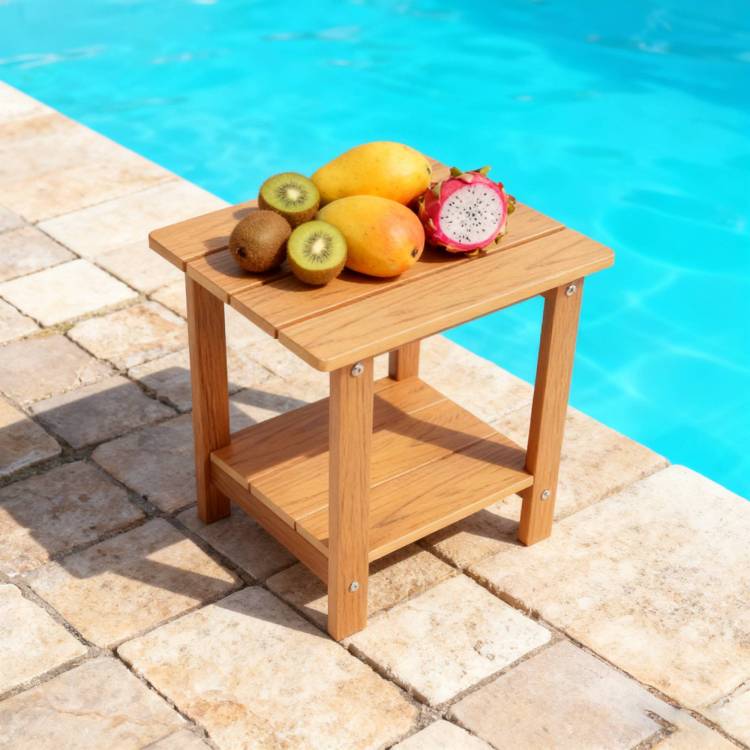 Stylish Side Table Perfect For Outdoor Yard Togethers Snacks & Cozy Afternoon Relaxation,Hips Material