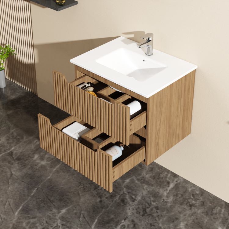 Goodyo 24" Wall Mount Bathroom Vanity Cabinet Floating Cabinet Only