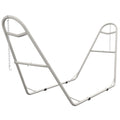 Outsunny Hammock Stand For 2 Person, Portable Adjustable Steel Frame Hammock Stand With Weather Resistant Finish, For 9 14Ft Hammocks, 10.3', 550 Lbs. Capacity, White