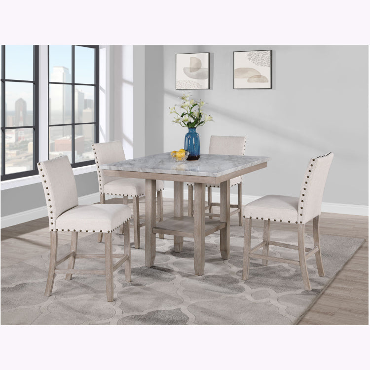 Marian White Bar Stool Kit Of 2